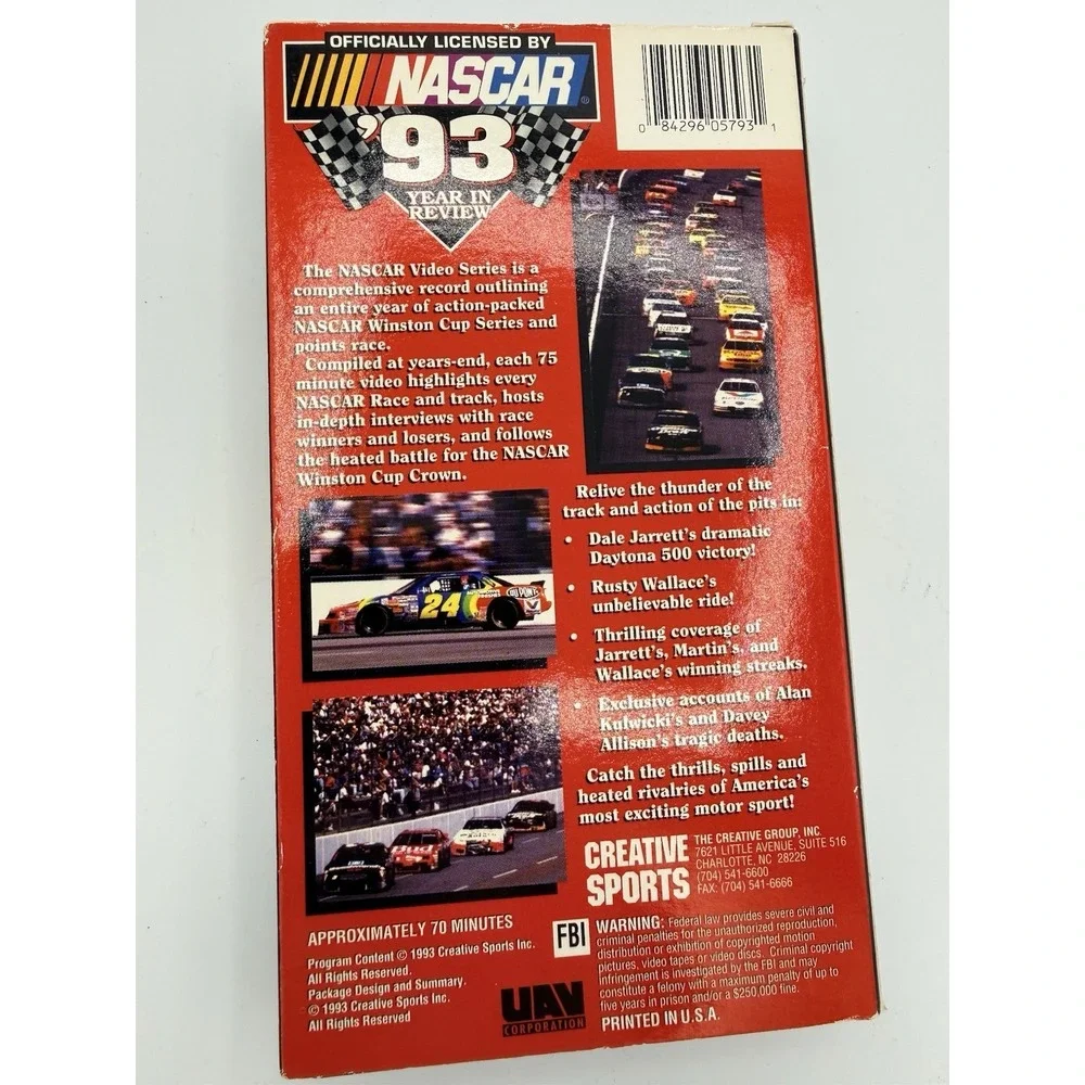 Lot 2 NASCAR Year In Review VHS Tapes 1993 1999 ESPN Winston Cup Racing